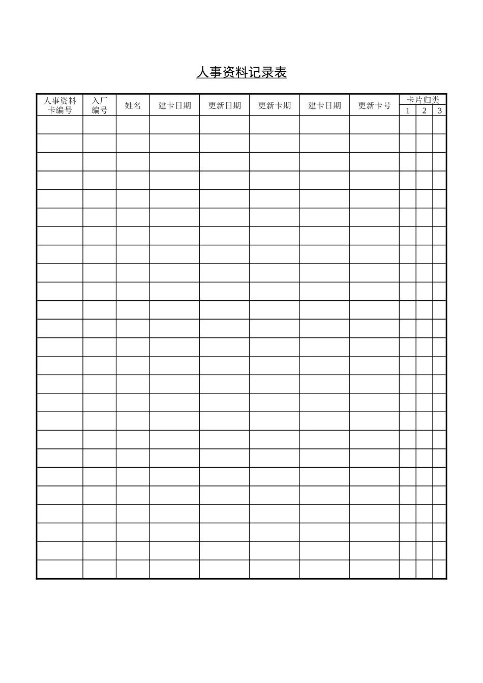 人事资料记录表2.doc_第1页