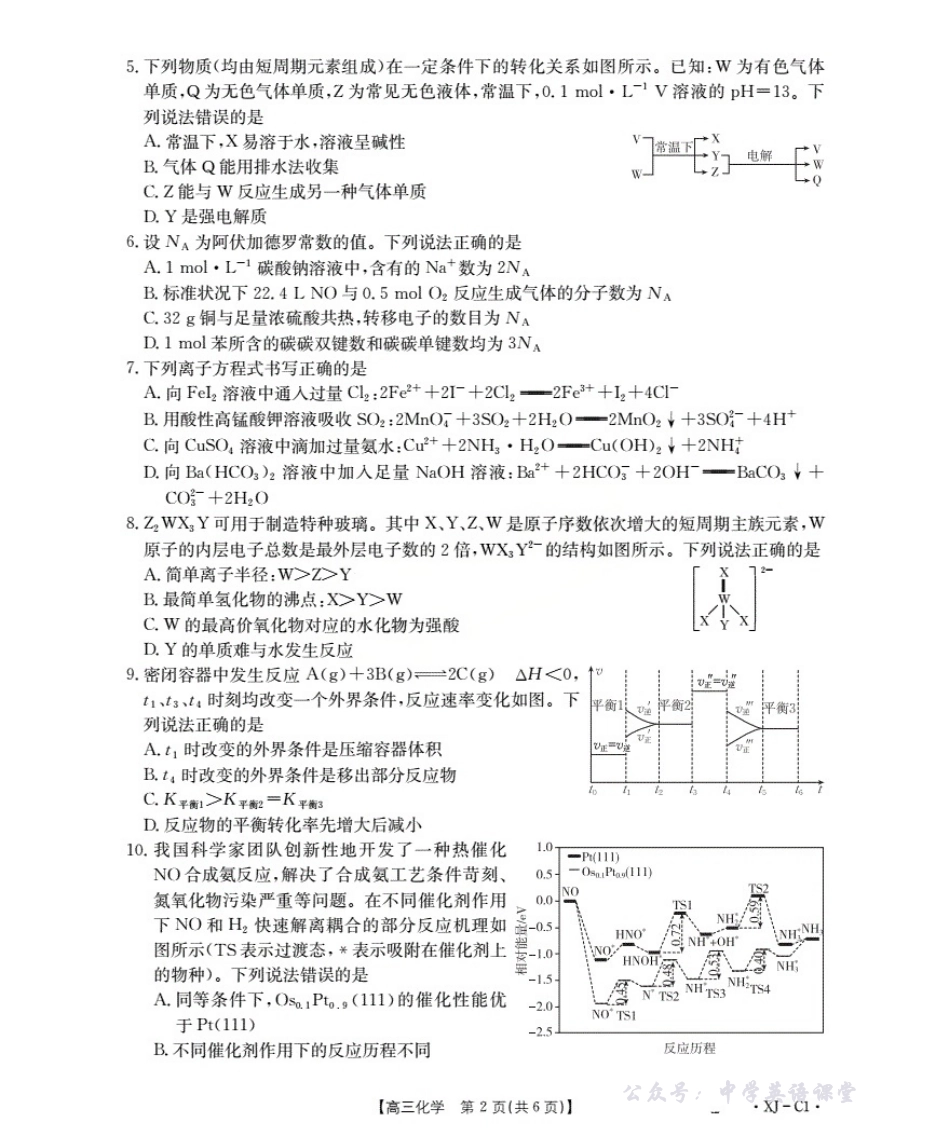 新疆多校2026届高三上学期11月联考(XJ)化学.pdf_第2页