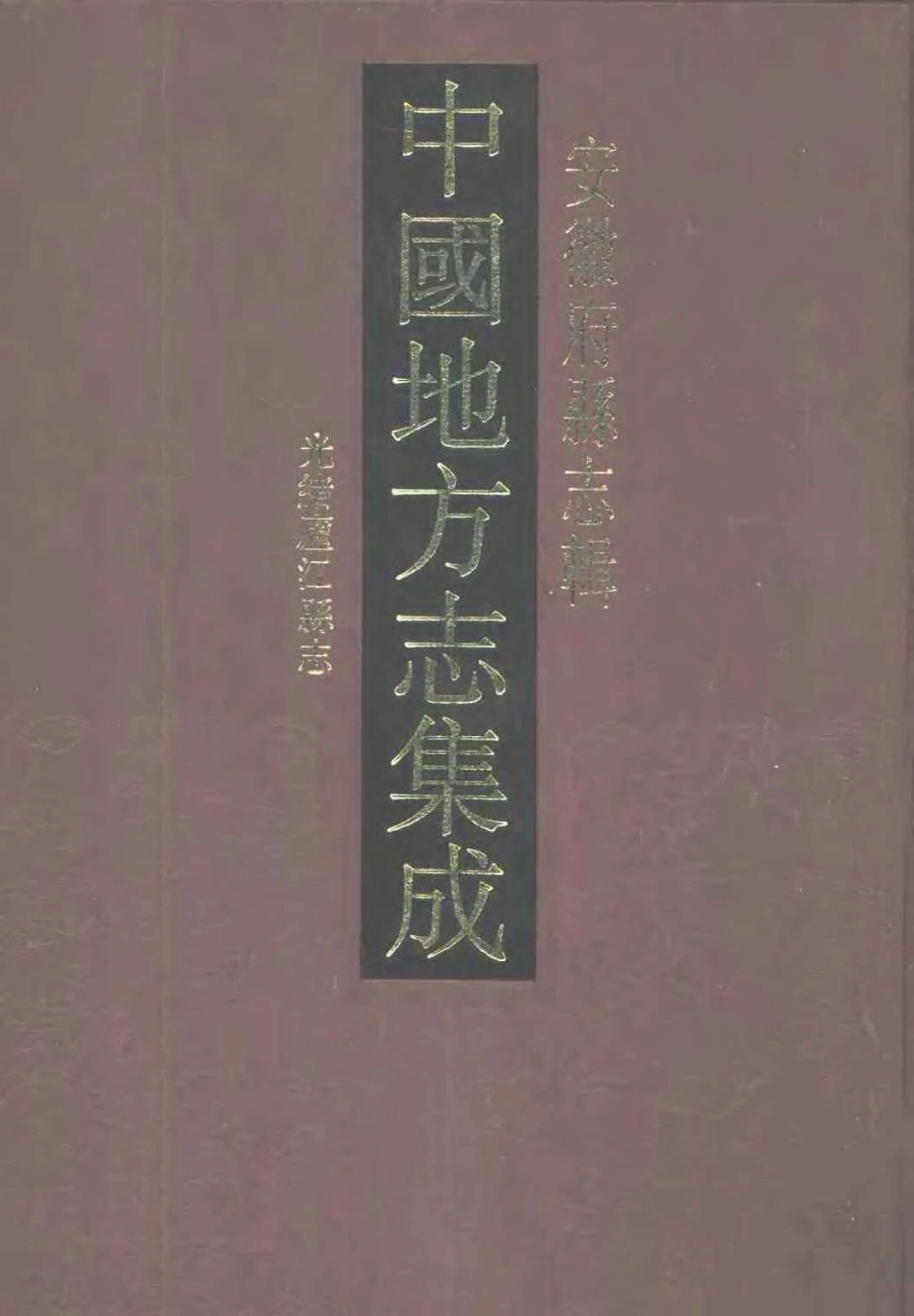 中國地方志集成  安徽府縣志輯09  光緒廬江縣志_1-300.pdf_第1页