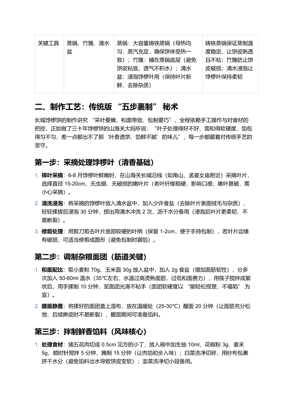 长城饽椤饼:山海关的戍边美味,一叶裹尽山海香.docx_第2页