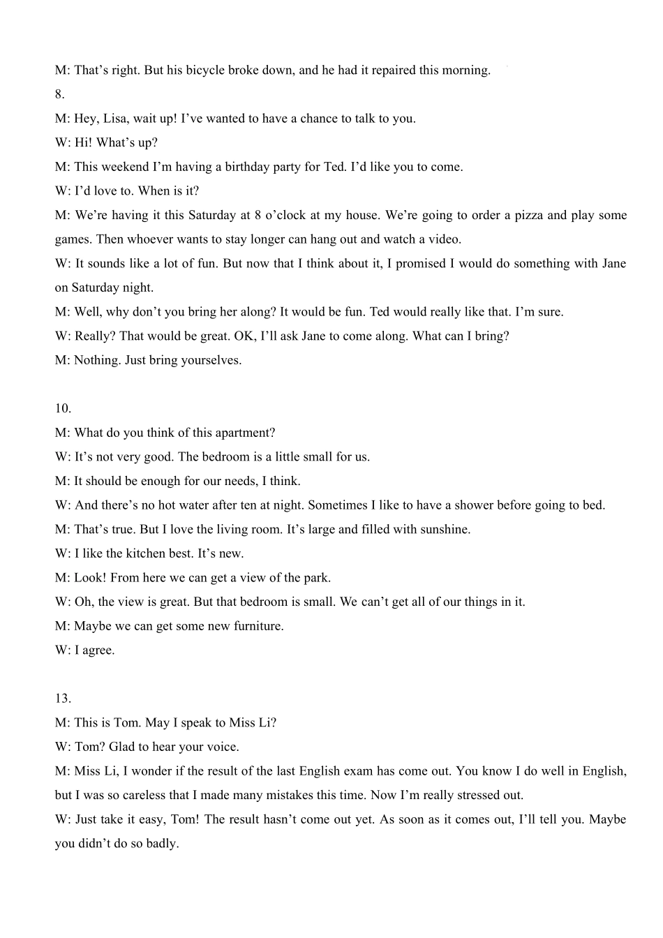 湖北省荆州市沙市中学2025-2026学年高一上学期12月月考英语答案.docx_第3页