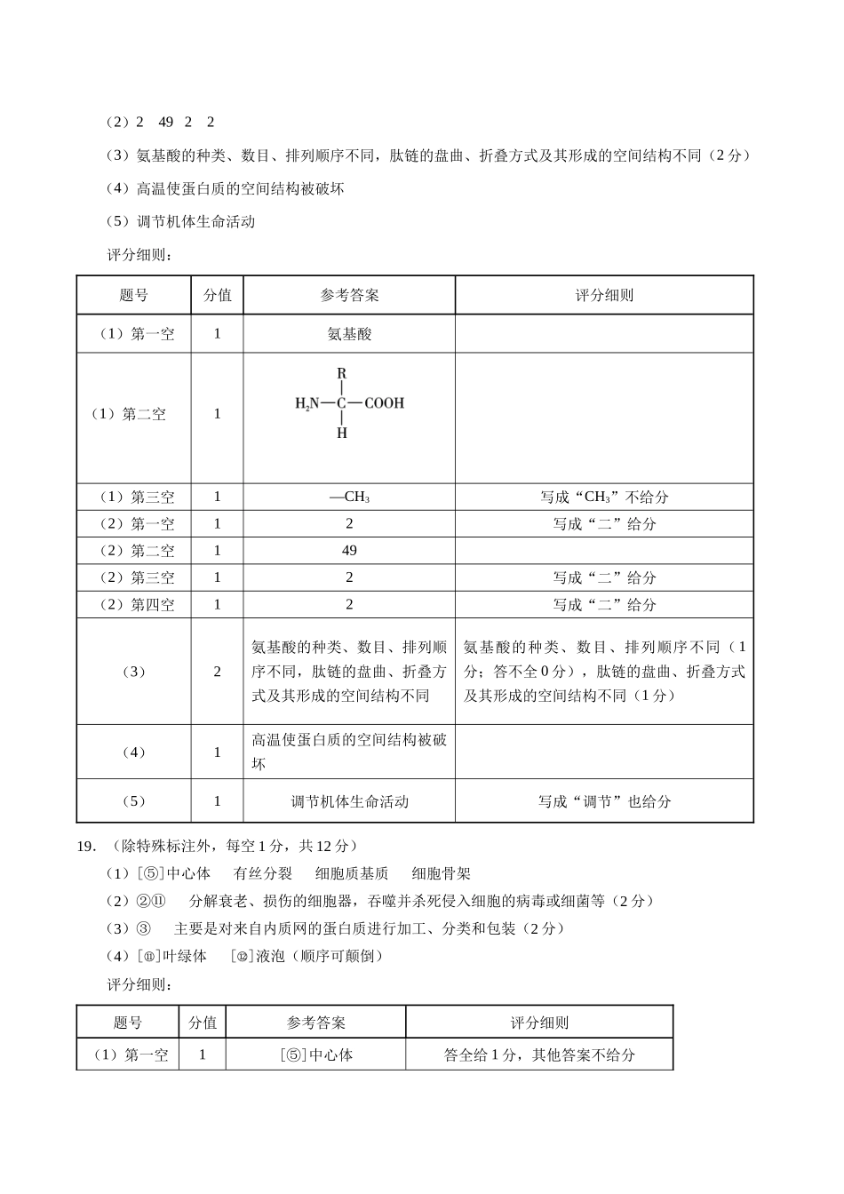 云南省昭通一中教研联盟2025-2026学年高一上学期期中考试生物（B）答案.docx_第2页