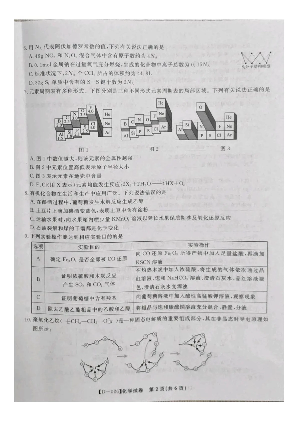 “皖江名校联盟”2025-2026学年高三质量检测化学.pdf_第2页