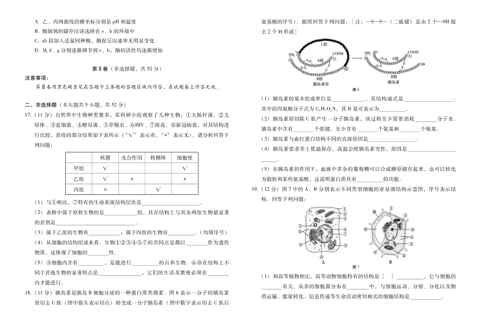 云南省昭通一中教研联盟2025-2026学年高一上学期期中考试生物（B）试卷（）.pdf_第3页