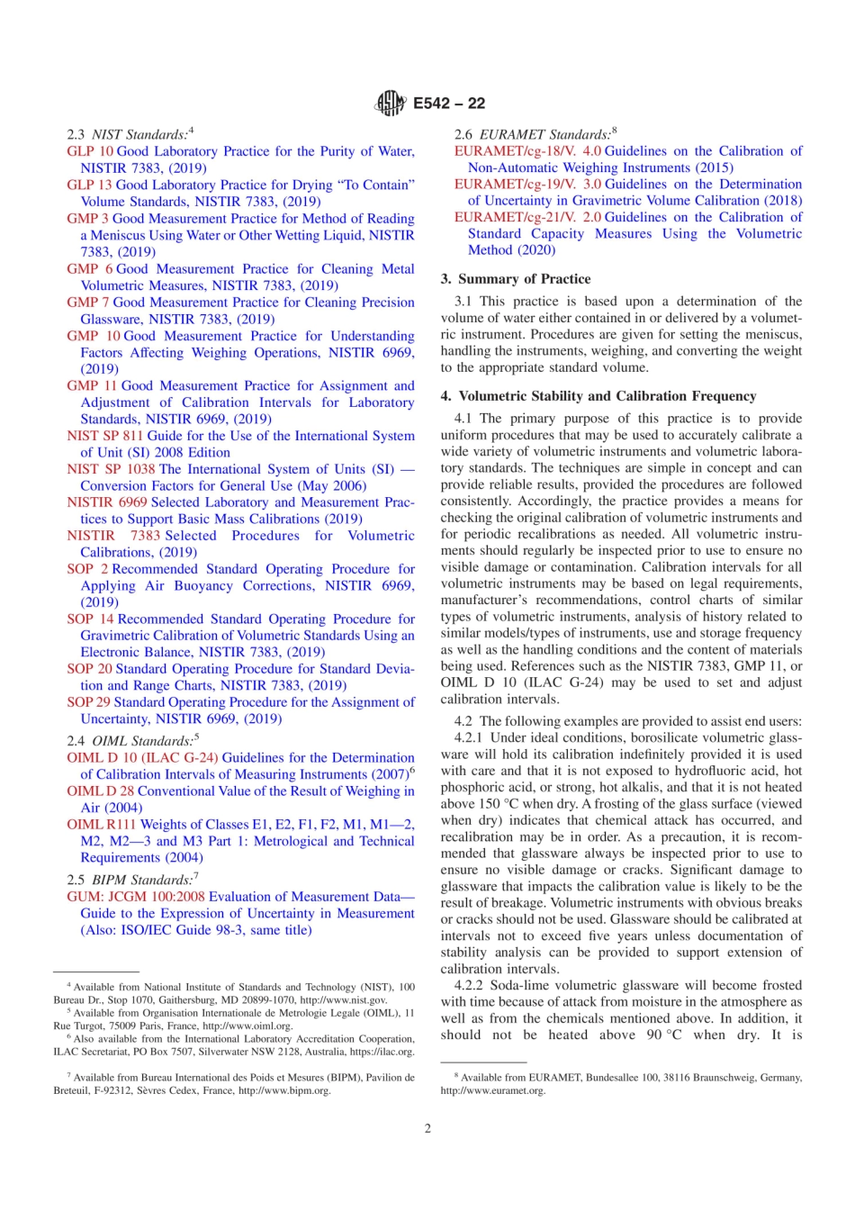 ASTM E542-22 Standard Practice for Gravimetric Calibration of Laboratory Volumetric Instruments.pdf_第2页