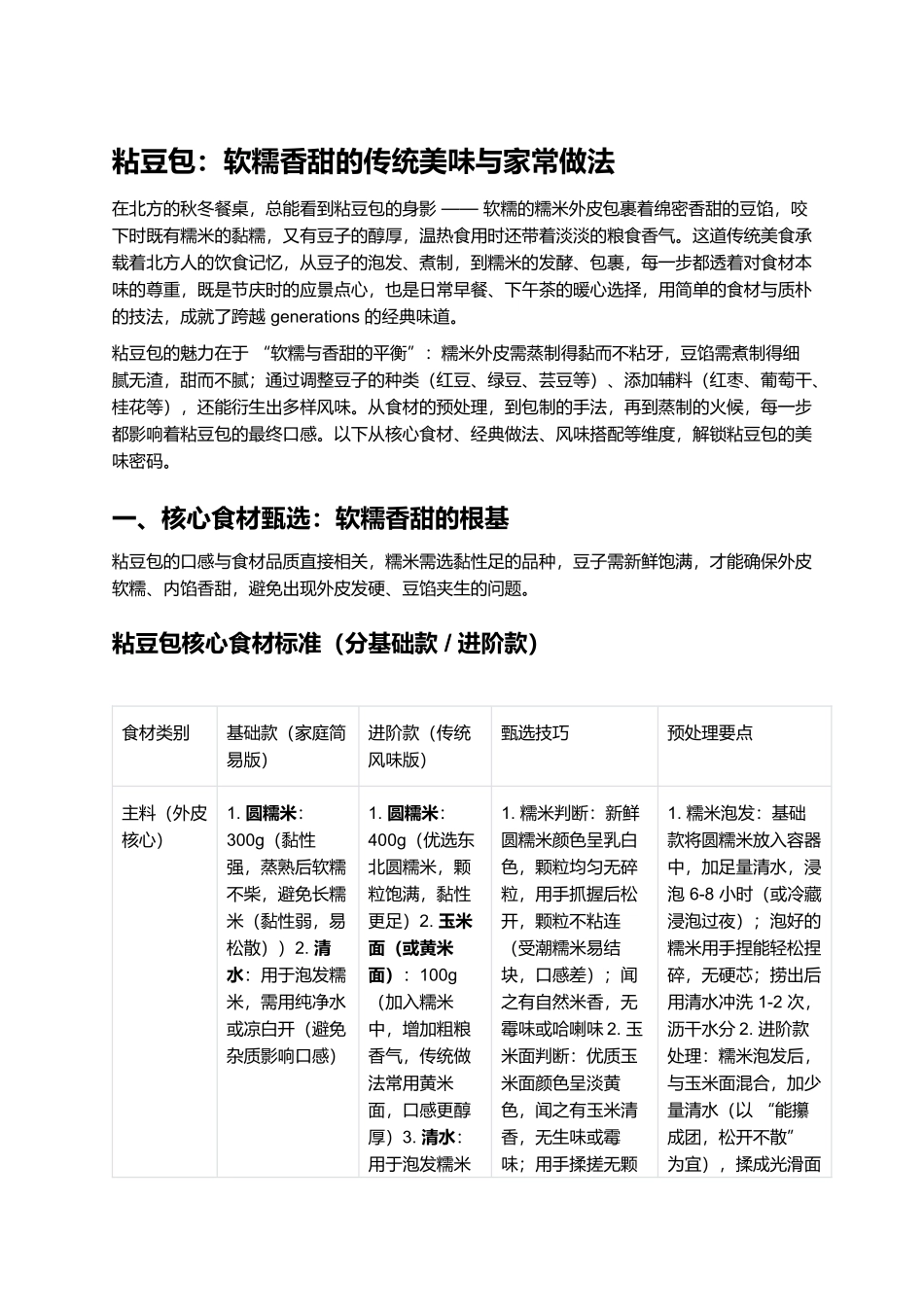 粘豆包：软糯香甜的传统美味与家常做法.docx_第1页
