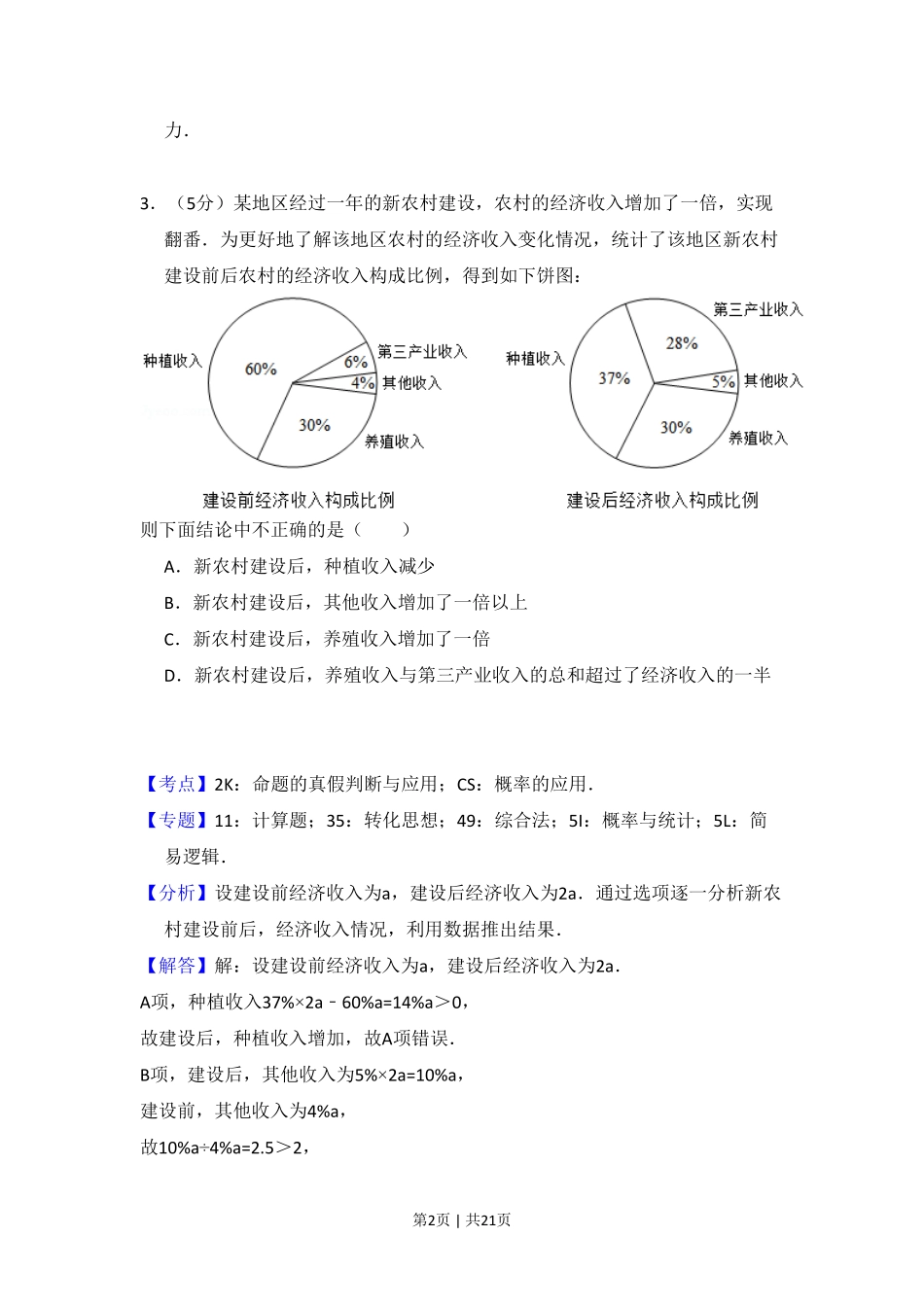 2018年高考数学试卷（文）（新课标Ⅰ）（解析卷）.pdf_第2页