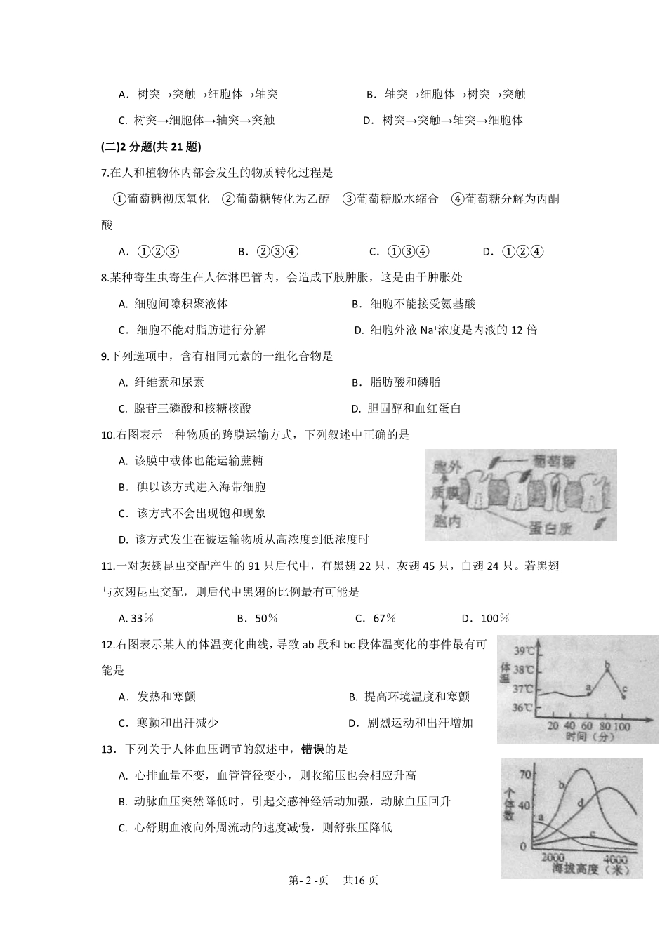 2010年高考生物试卷（上海）（解析卷）.pdf_第2页