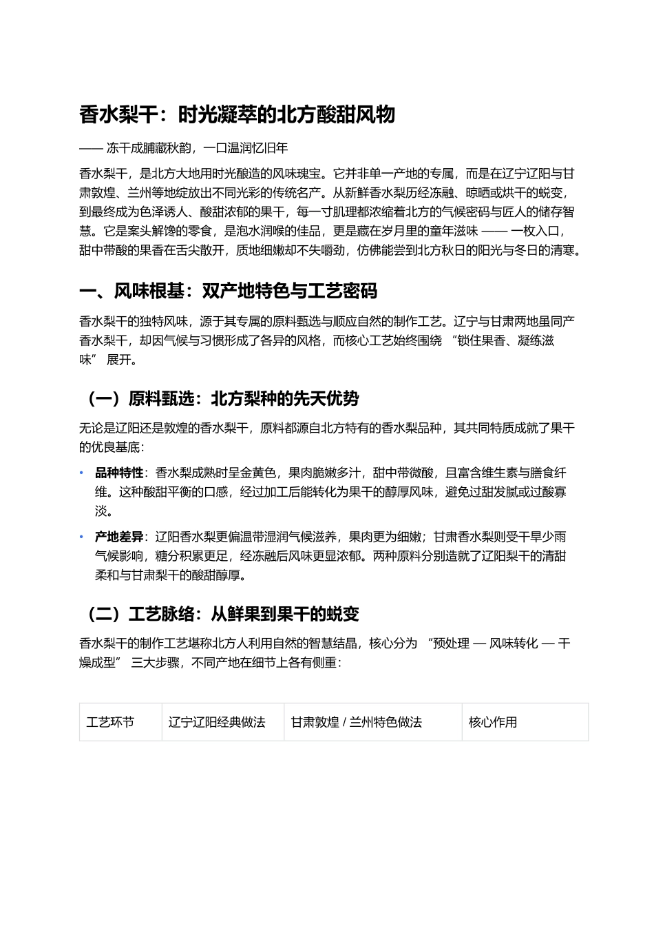 香水梨干：时光凝萃的北方酸甜风物.docx_第1页