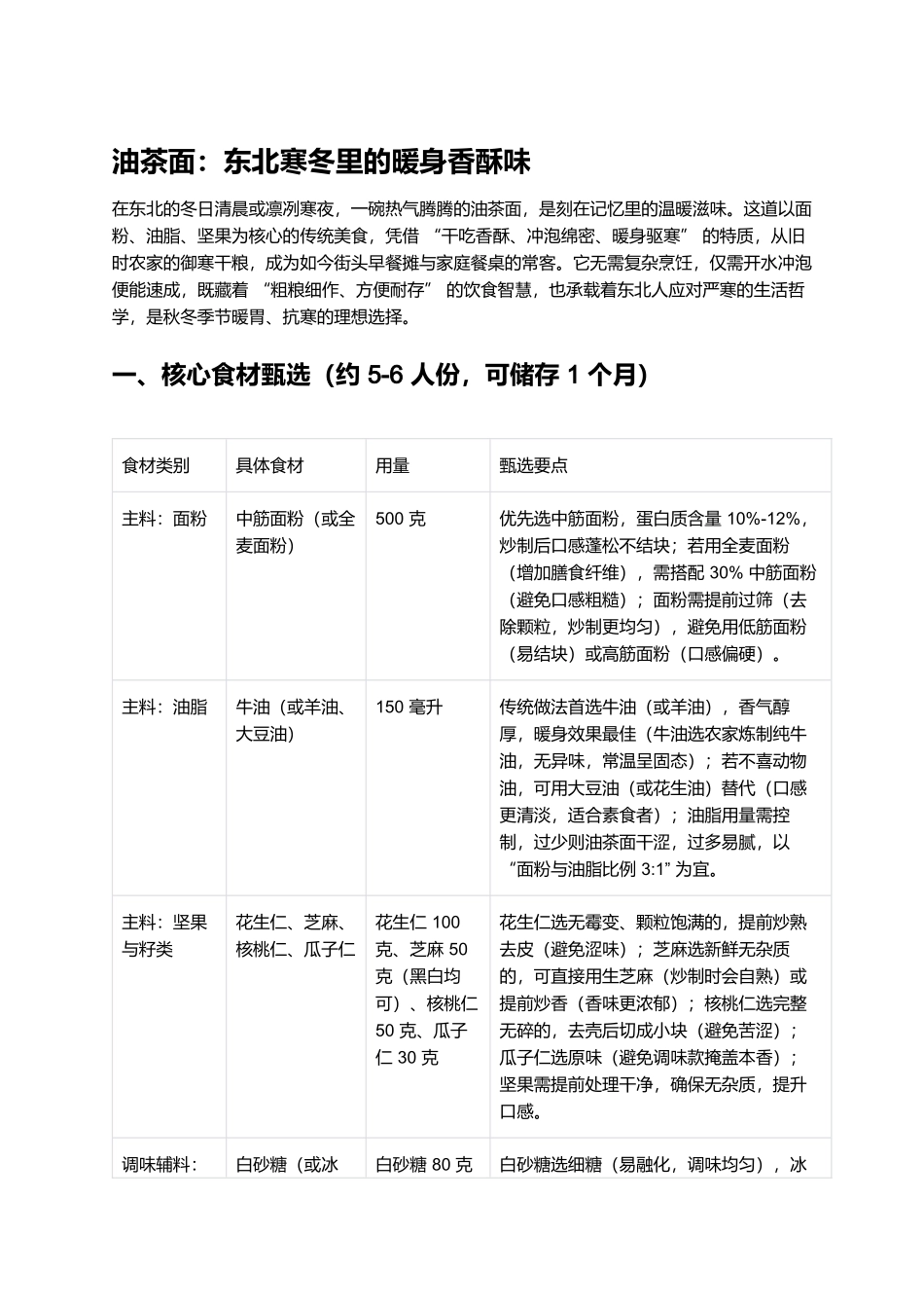 油茶面：东北寒冬里的暖身香酥味.docx_第1页
