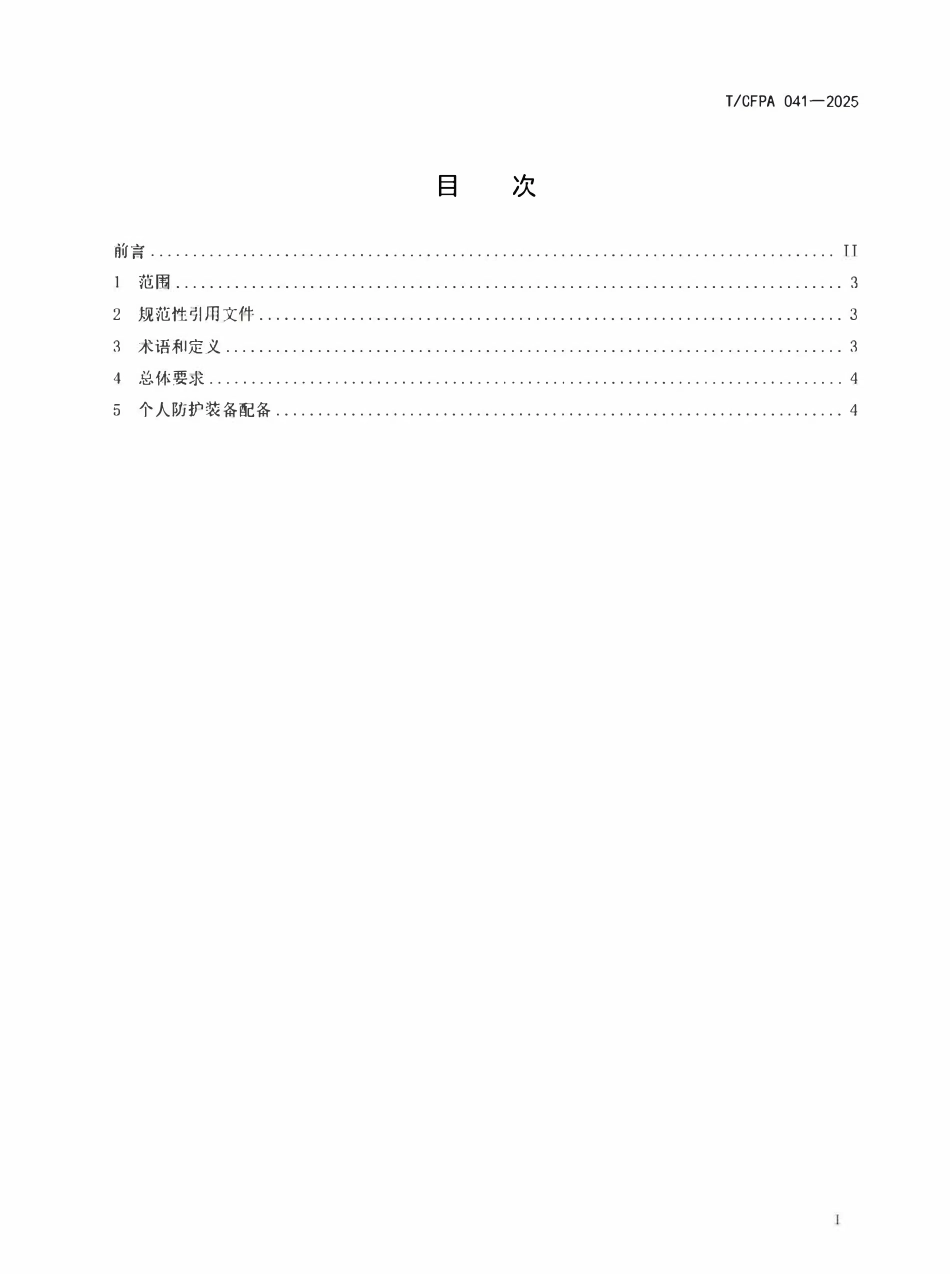 TCFPA 041-2025 石油化工园区企业专职消防队个人防护装备配备.pdf_第2页