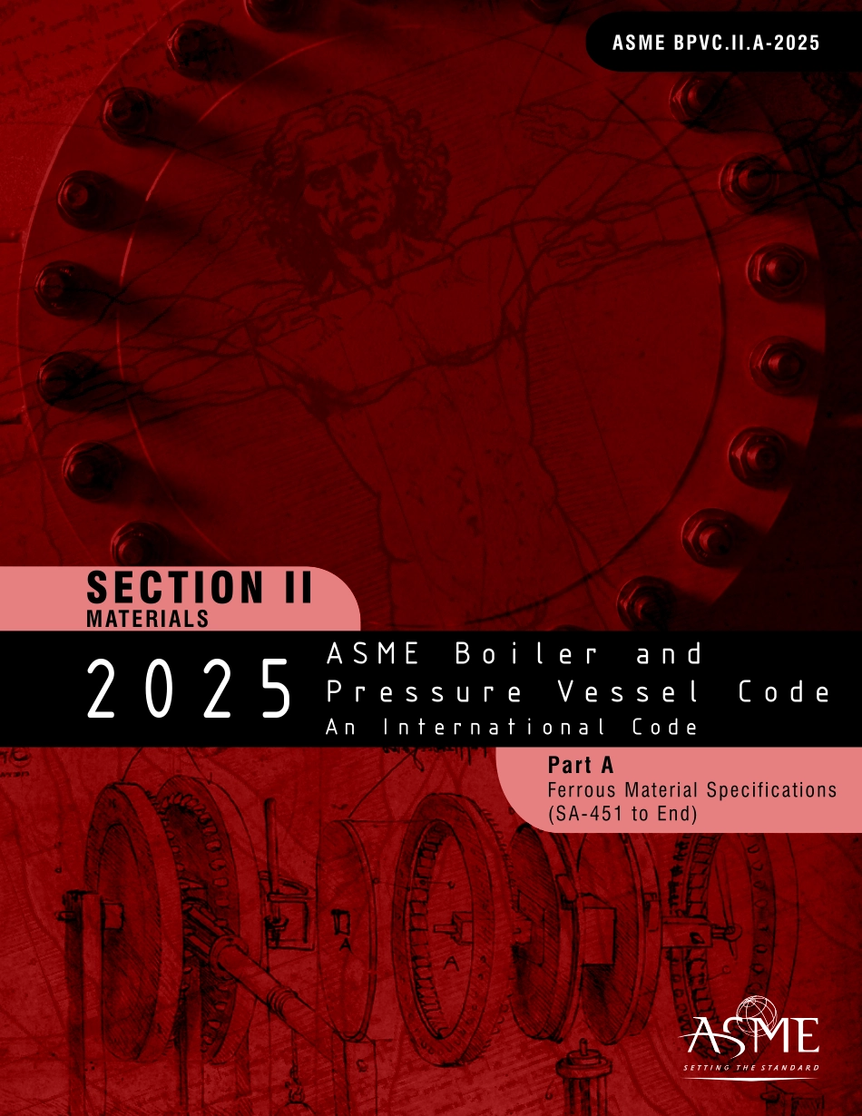 ASME Sec II Part A Vol 2 2025 ASME锅炉压力容器规范 第II卷第2册.pdf_第1页