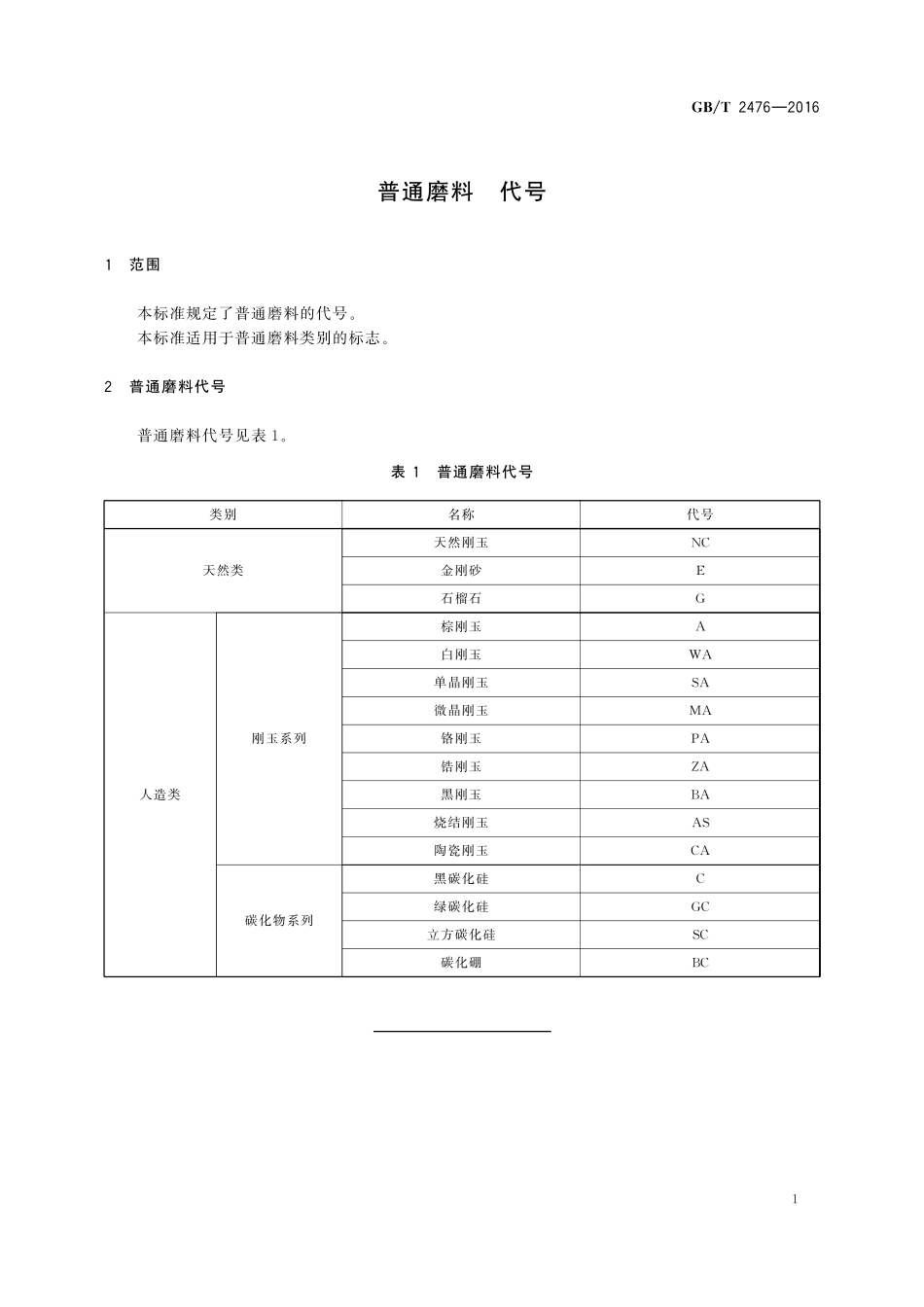 GB／T 2476-2016 普通磨料 代号.pdf_第3页