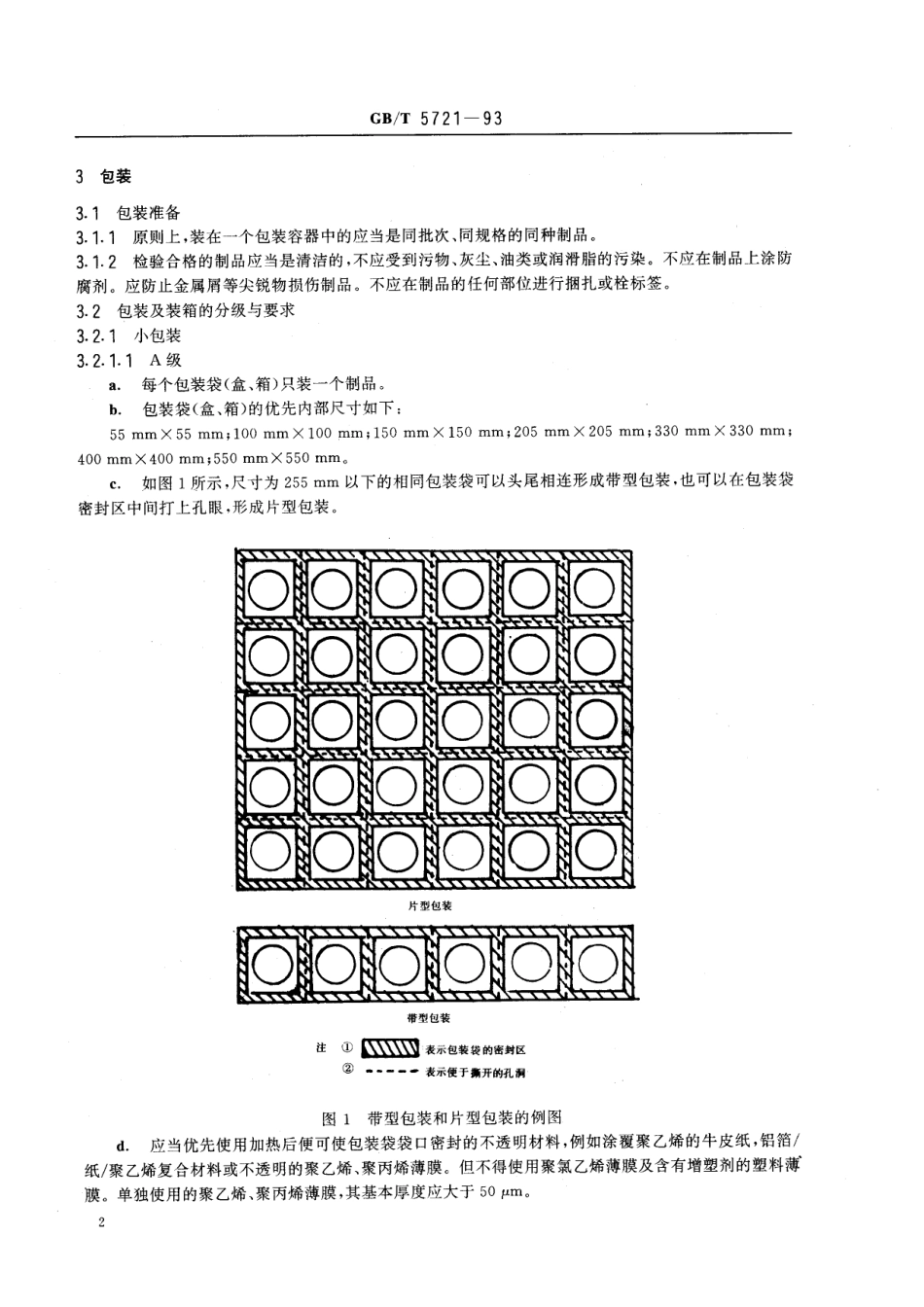 GB/T 5721-1993 橡胶密封制品标志、包装、运输、贮存的一般规定.pdf_第3页