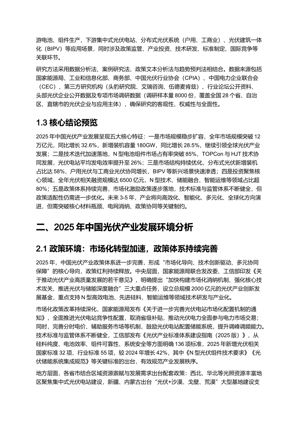 2025 中国光伏产业市场分析与政策适配报告.docx_第2页
