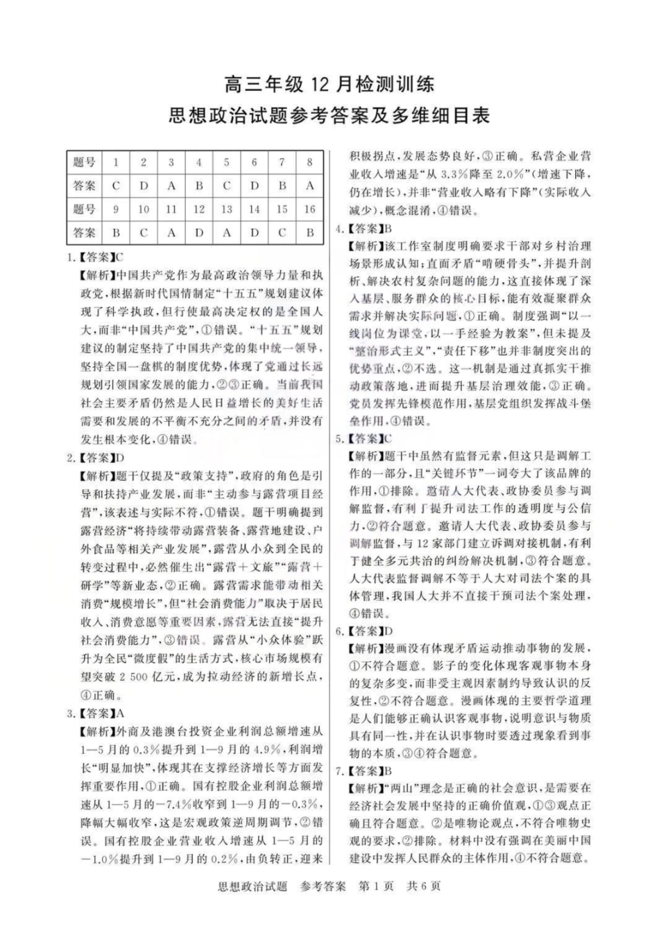 【政治】福建省2026届高三第一次八省联考（T8联考）（12.24-12.25）.pdf_第1页