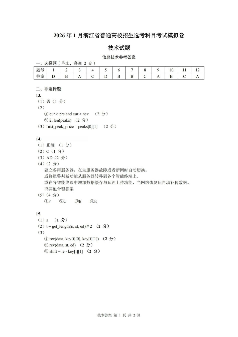技术浙江省七校联考暨2026年1月浙江省普通高校招生选考科目模拟卷(12.22-12.24).pdf_第1页