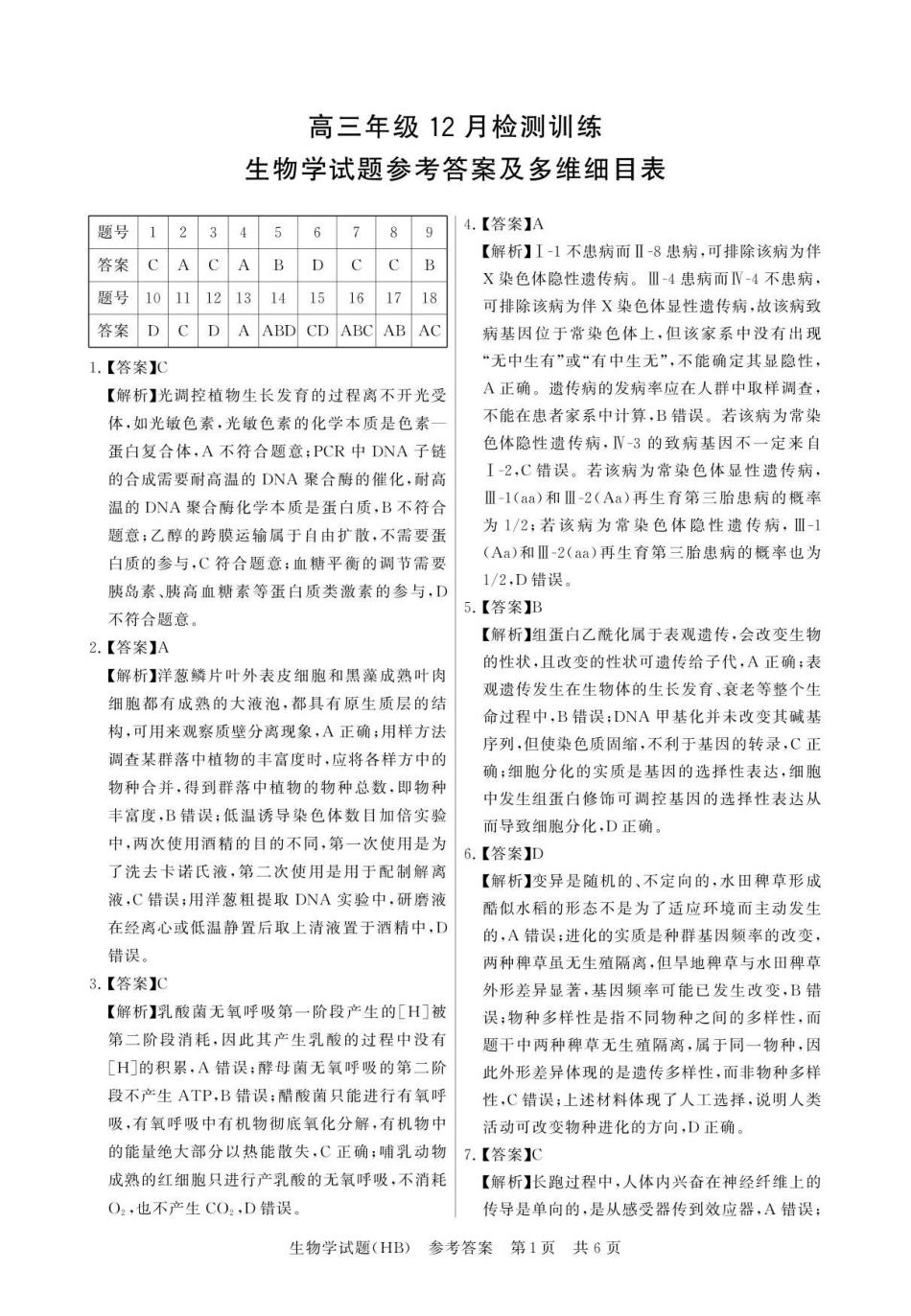 生物河北省2026届高三第一次八省联考（T8联考）（12.24-12.25）.pdf_第1页