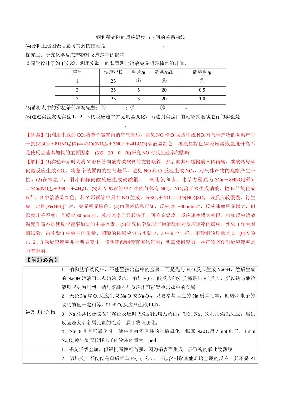 易错专题05金属元素及其化合物-高考化学考前易错聚焦（解析版）.docx_第2页