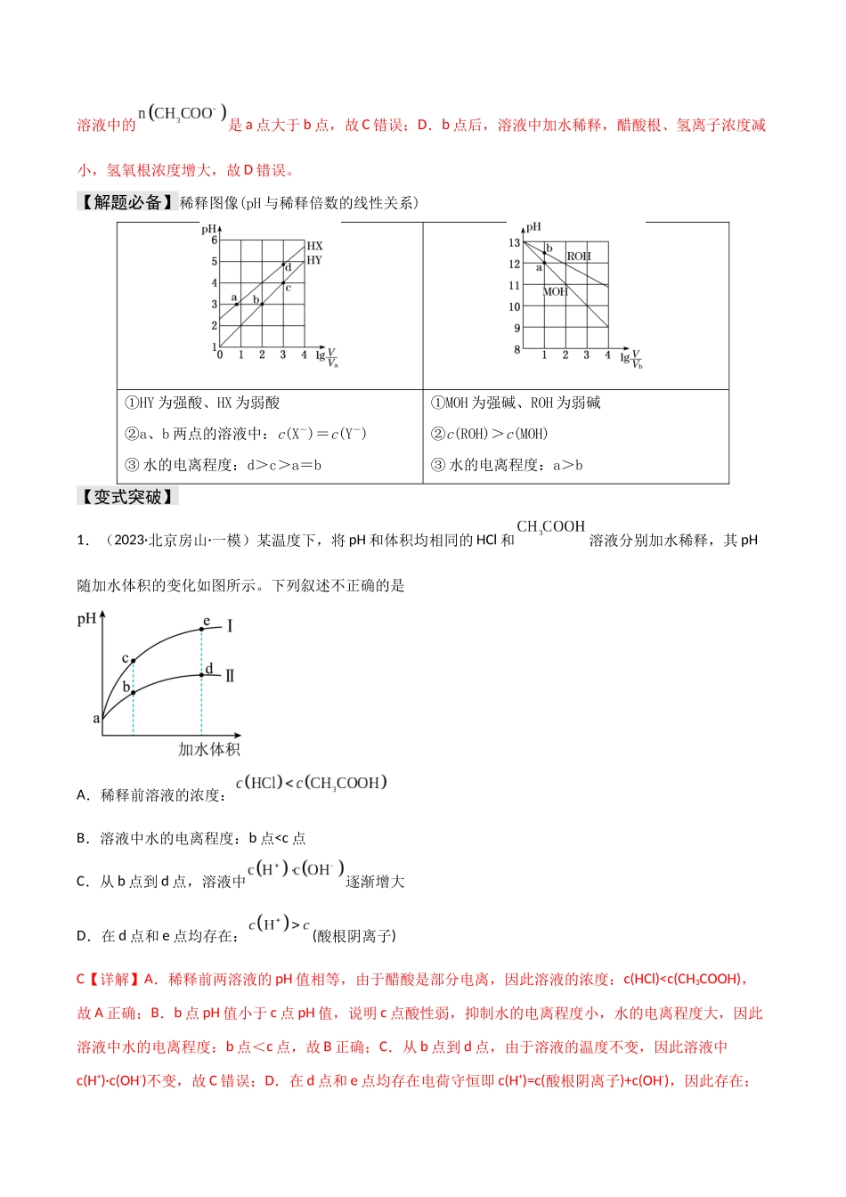 易错专题14水溶液中离子平衡图像（解析版）.docx_第2页
