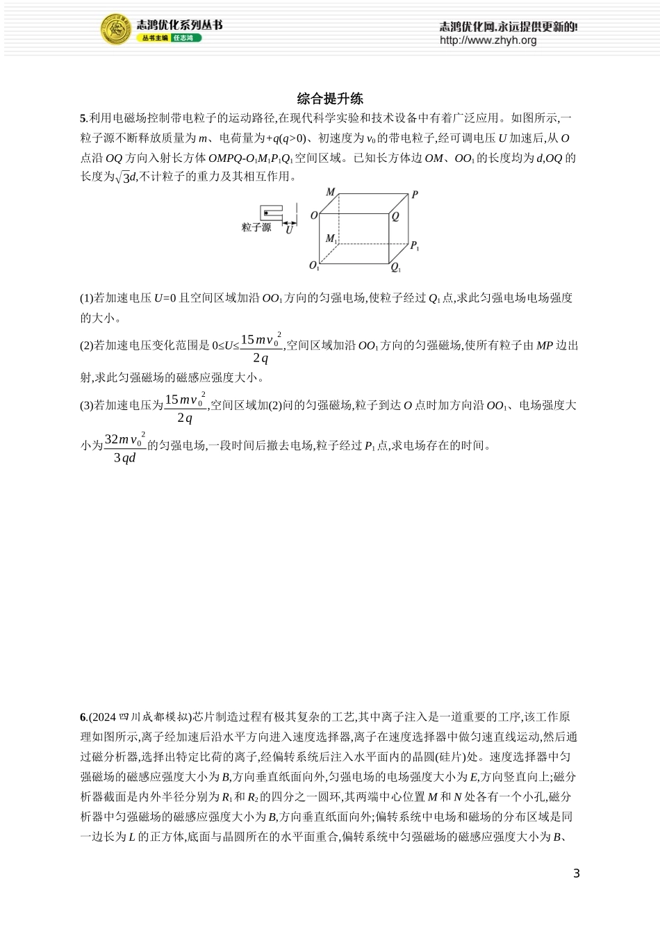 第8讲　专题提升 带电粒子在三维空间中的运动.docx_第3页
