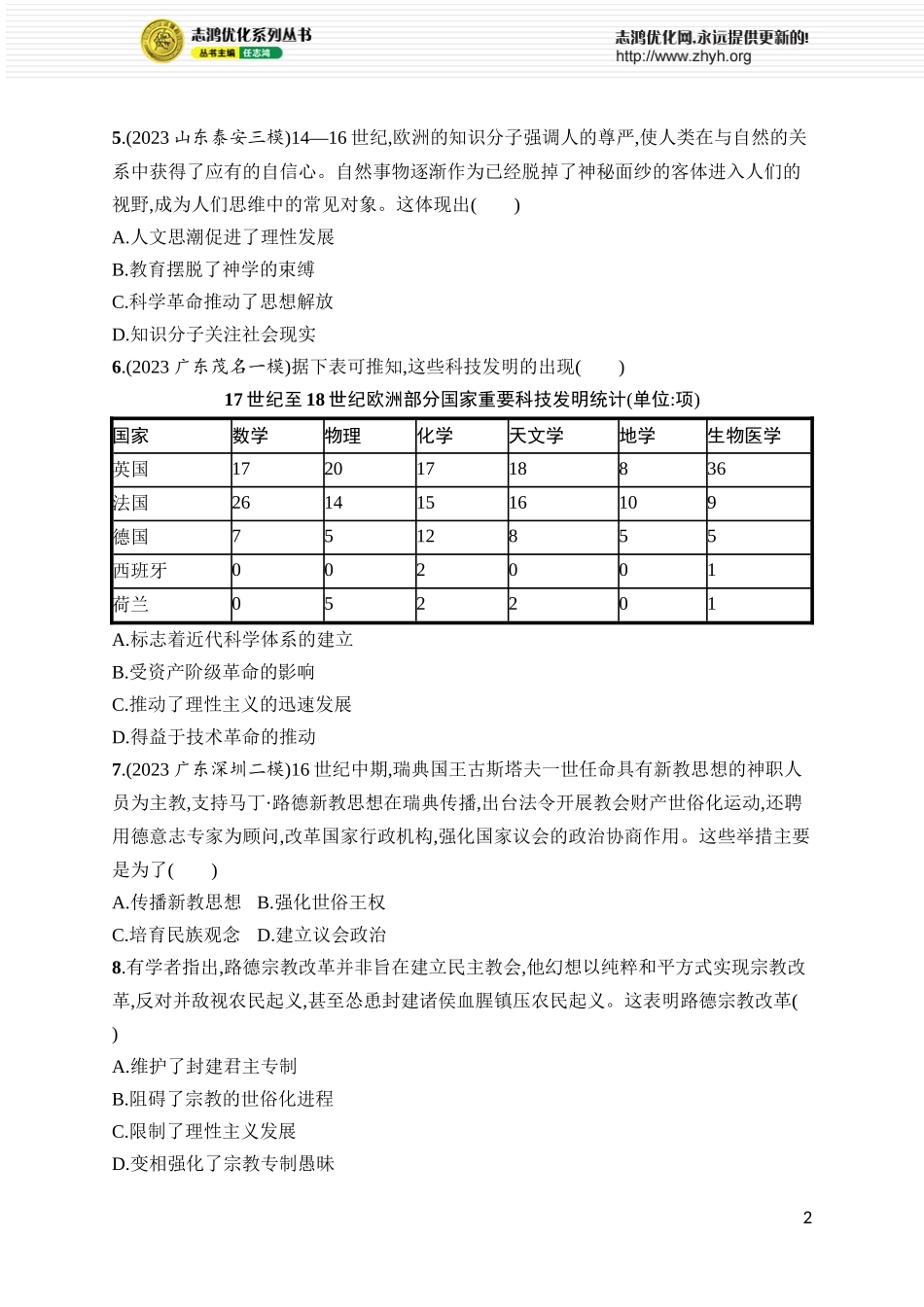 第30讲　欧洲的思想解放运动.docx_第2页
