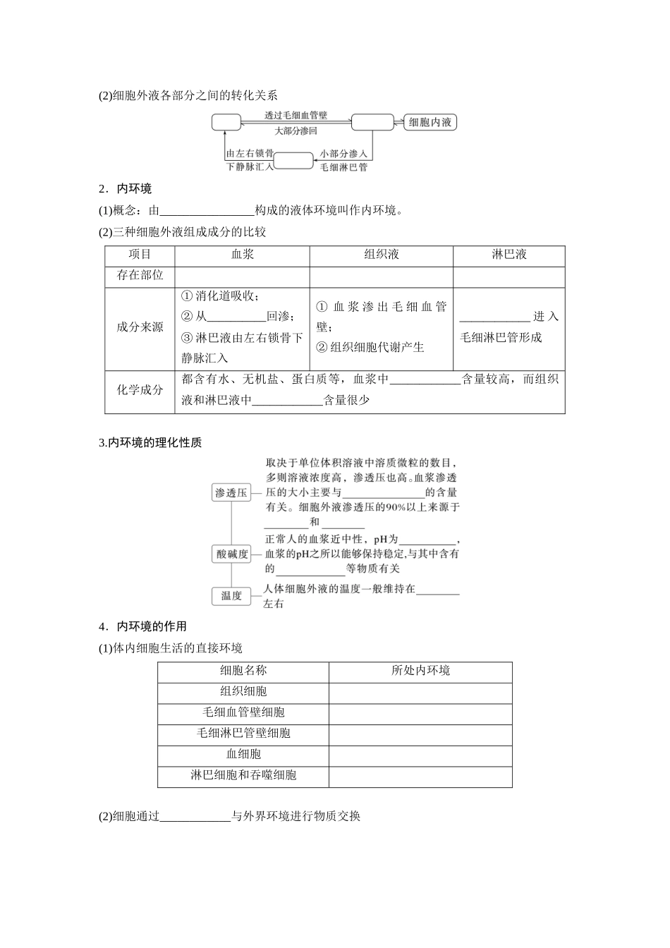 第八单元　第36课时　人体的内环境与稳态.docx_第2页