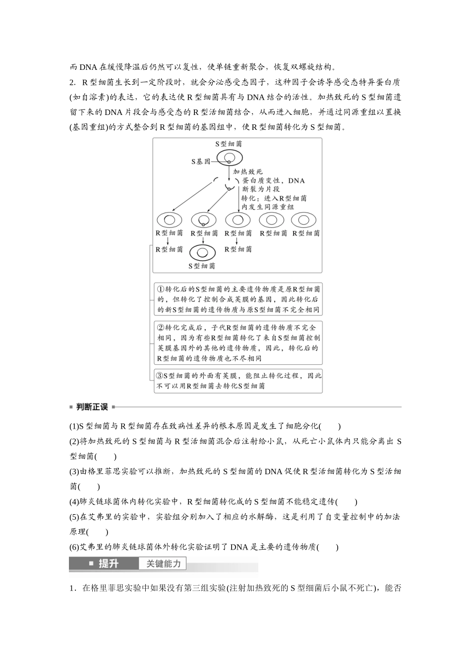 第六单元 第29课时 DNA是主要的遗传物质.docx_第3页