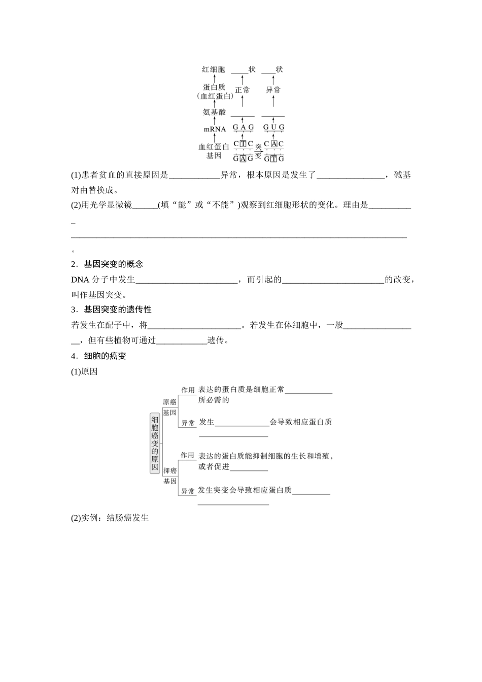 第七单元　第33课时　基因突变和基因重组.docx_第2页