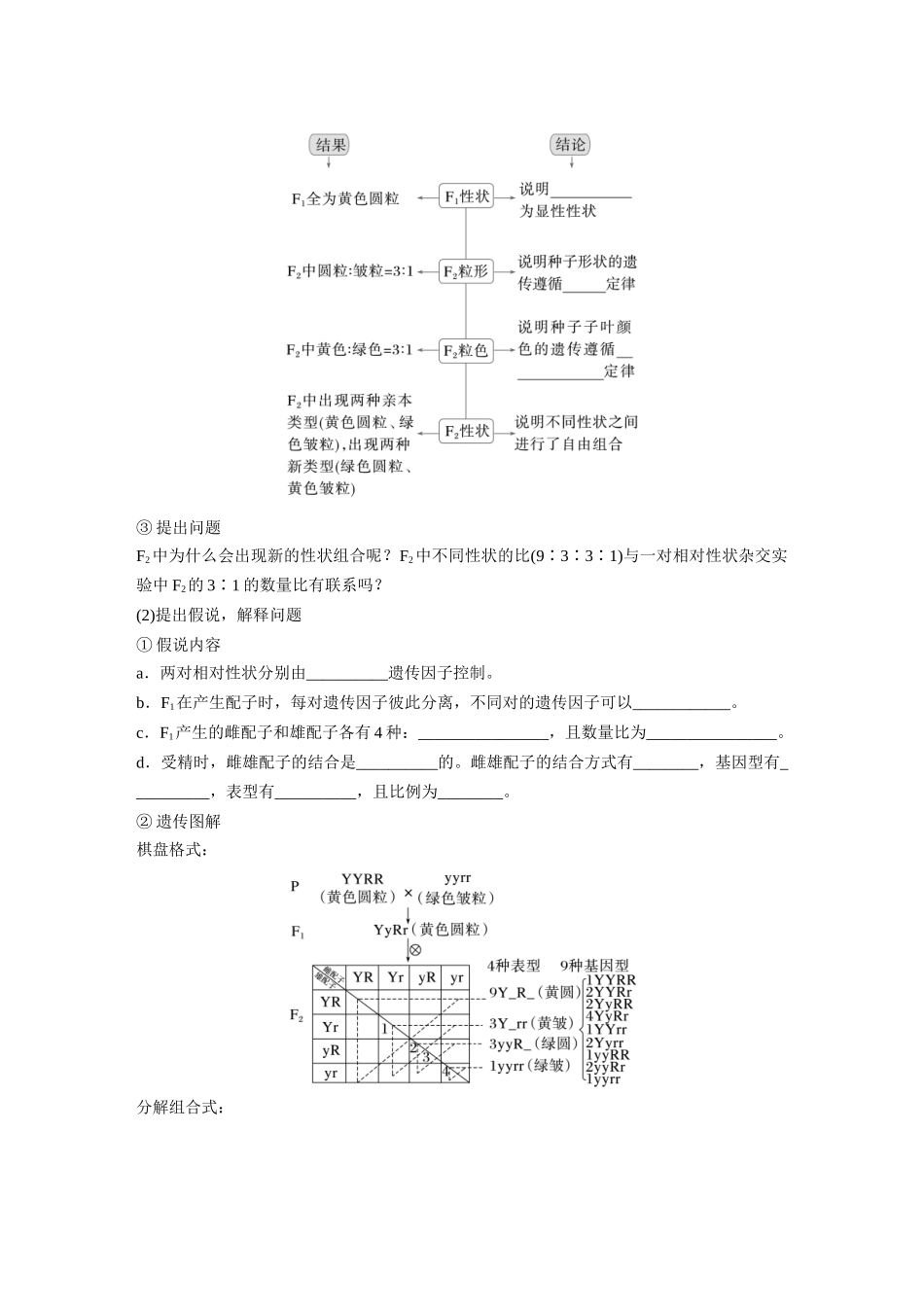 第五单元 第26课时 自由组合定律.docx_第2页