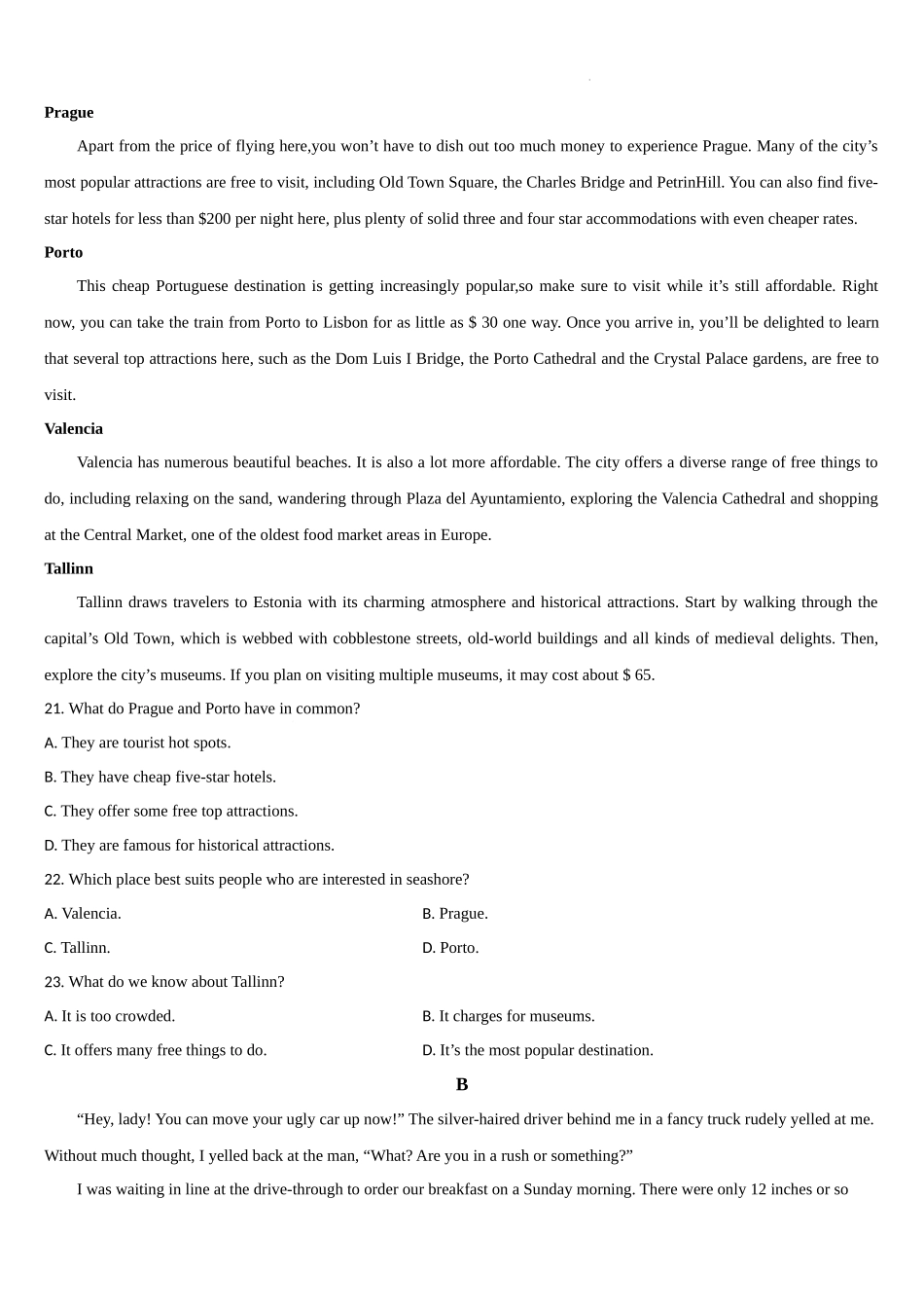 吉林省通化市梅河口市第五中学2023-2024学年高二下学期6月月考英语试题.docx_第3页