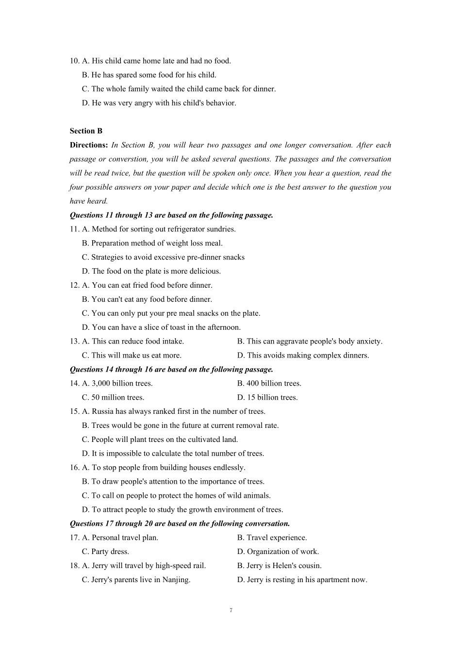 2022年高考英语试卷（上海）（春考）（答案卷）.pdf_第2页