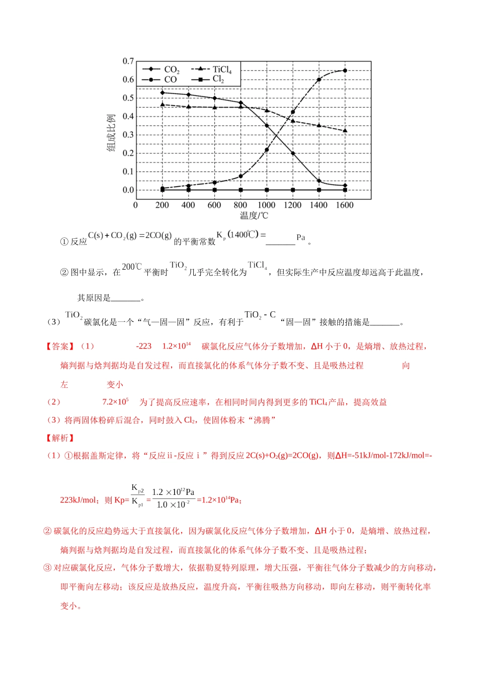 专题43  化学反应速率与平衡综合问题（教师版）.docx_第2页