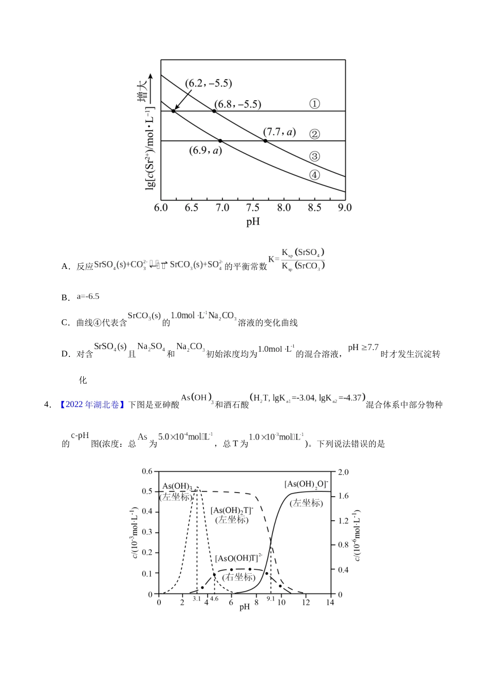 专题48 难溶电解质的溶解平衡(学生版).docx_第3页