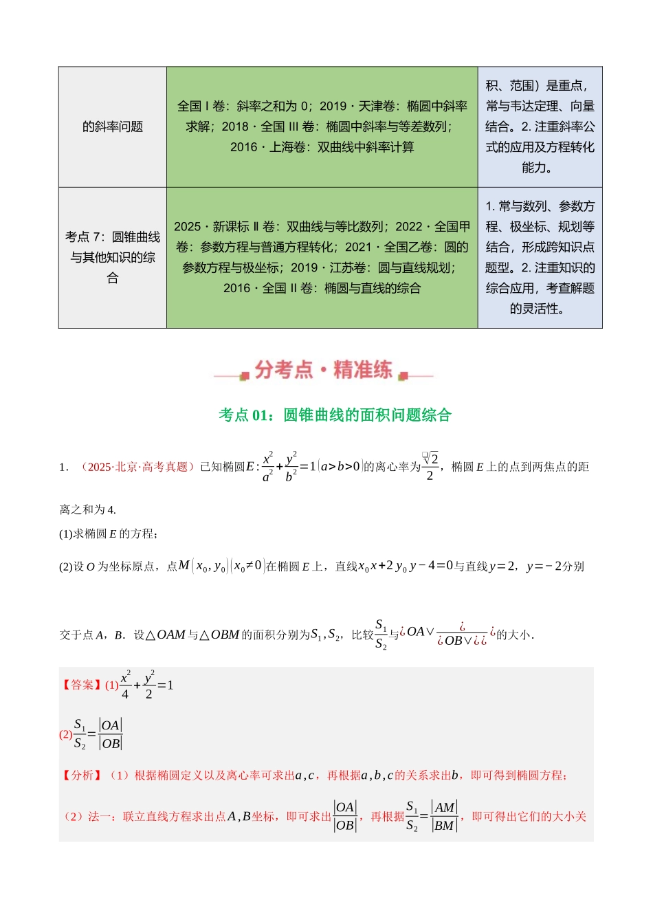 专题30 解析几何解答题综合（七大考点，87题）（教师版）.docx_第3页