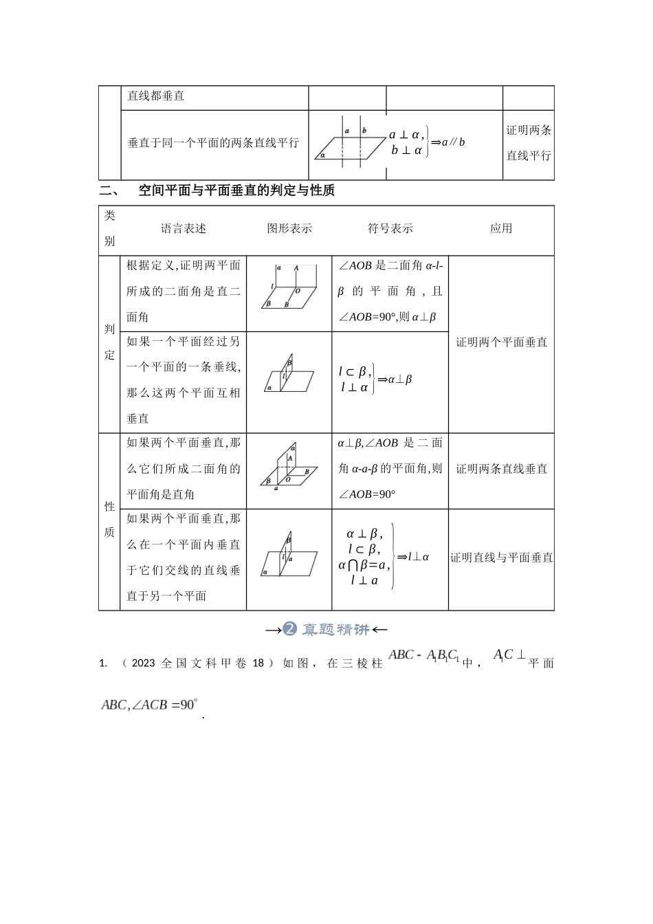 专题25 空间直线、平面的垂直（原卷版）.docx_第3页