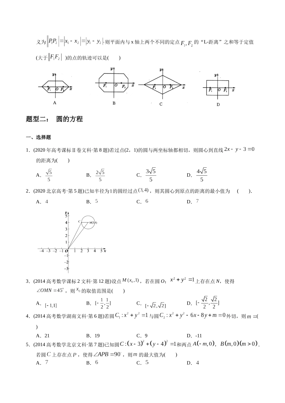 专题15   解析几何选择题（文科）（学生版）.docx_第2页