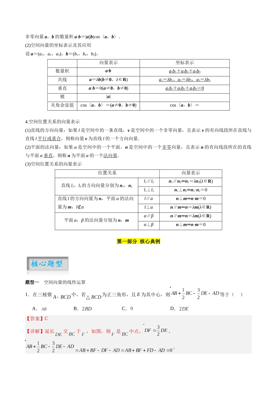 专题7.4 空间向量的概念与运算（解析版）-（新高考专用）.docx_第2页