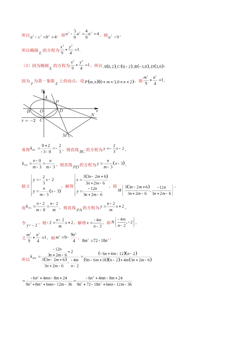 专题7.1解析几何大题压轴（真题体验+九个重难热点+模拟练）（解析版）.docx_第2页