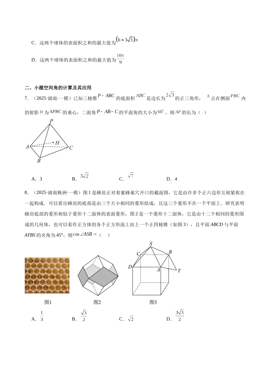 专题06 立体几何（八大题型）（学生版）.docx_第3页