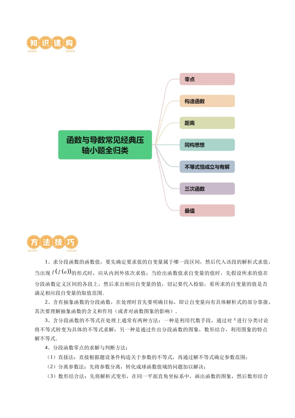 专题06 函数与导数常见经典压轴小题归类（26大核心考点）（讲义）（原卷版）.docx_第3页