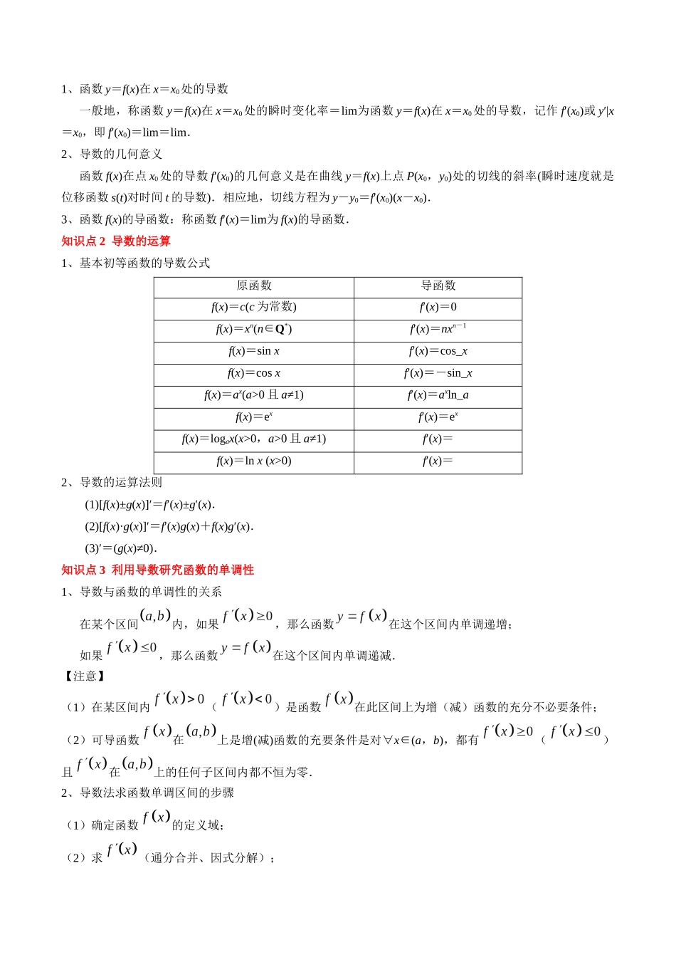 专题05 一元函数的导数及其应用（原卷版）.docx_第2页