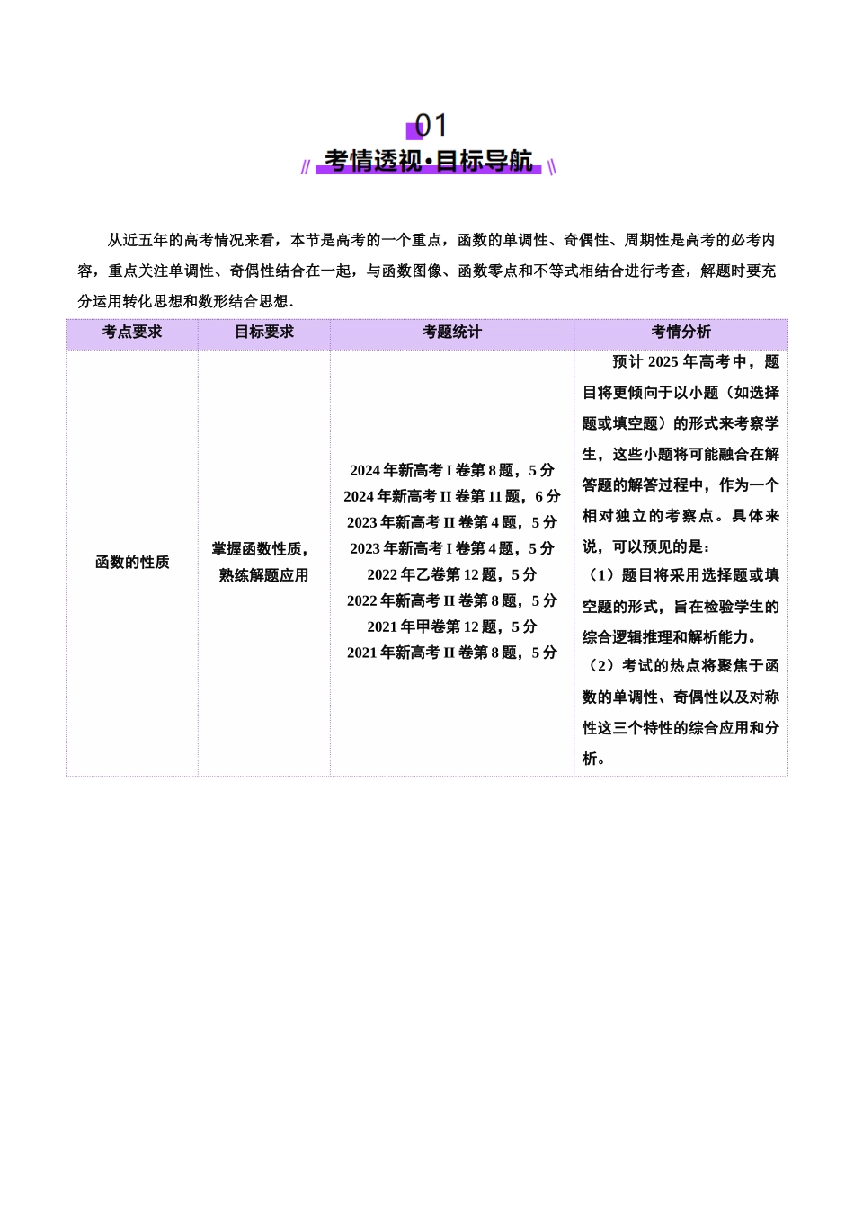 专题04 高级应用函数的周期性、单调性、奇偶性及对称性特性以教师函数性质问题（讲义）（教师版）.docx_第2页