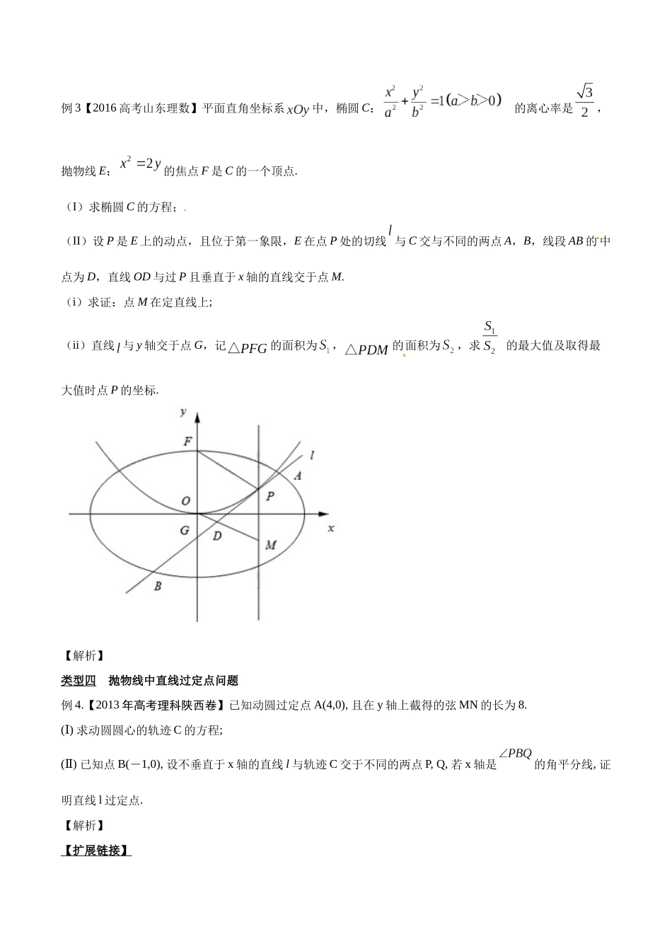 专题3.8 欲证直线过定点,结合特征方程验-(2019版)(原卷版).docx_第2页