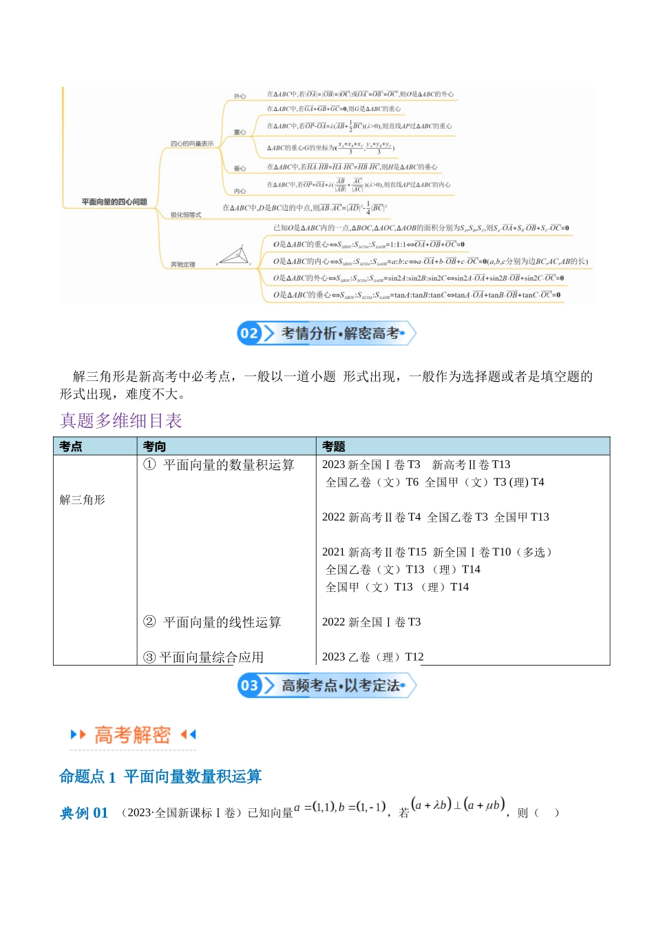 专题3.4  平面向量及其应用（讲义）（解析版）.docx_第2页