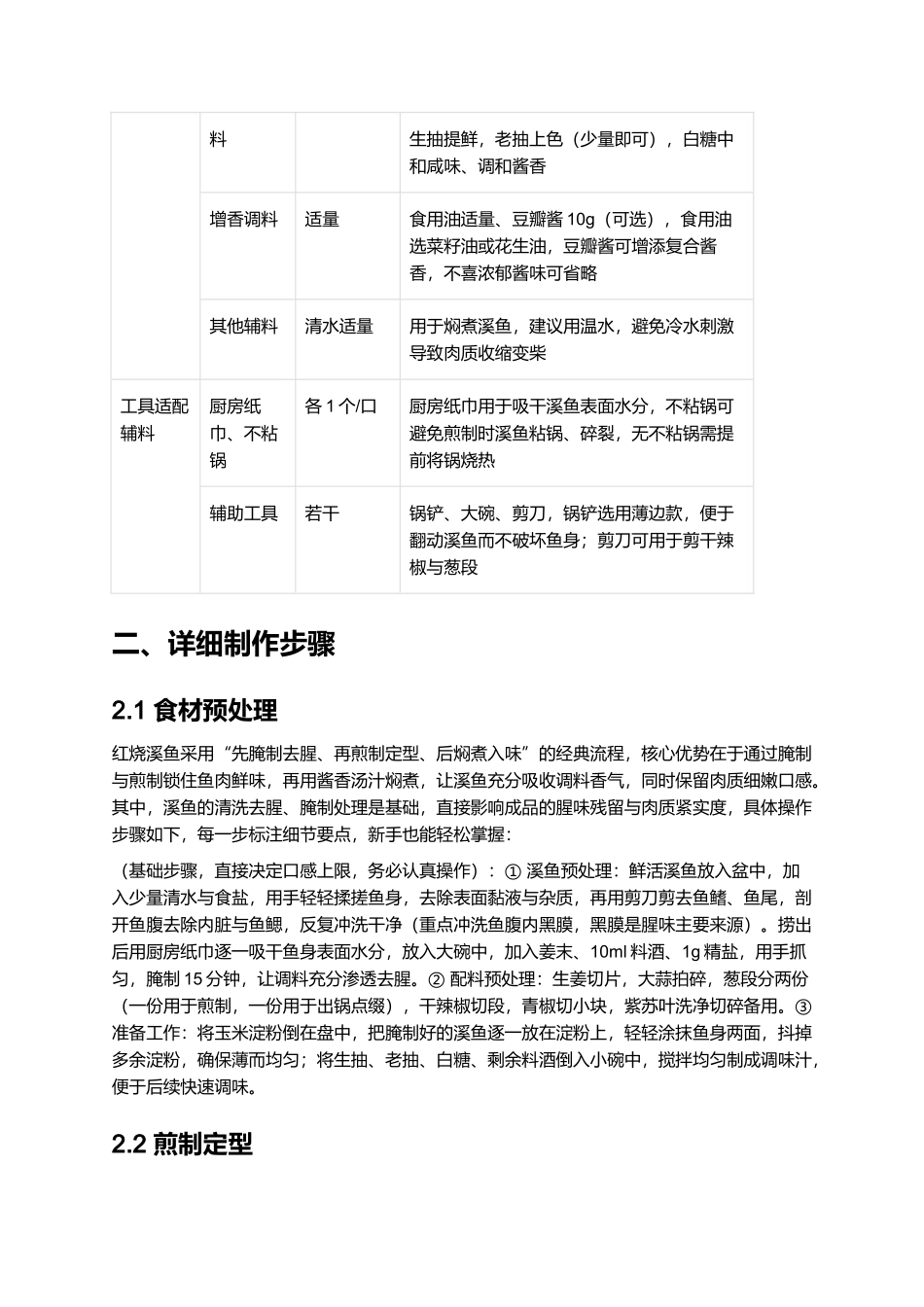 家常正宗红烧溪鱼｜鲜醇入味山野佳肴.docx_第2页