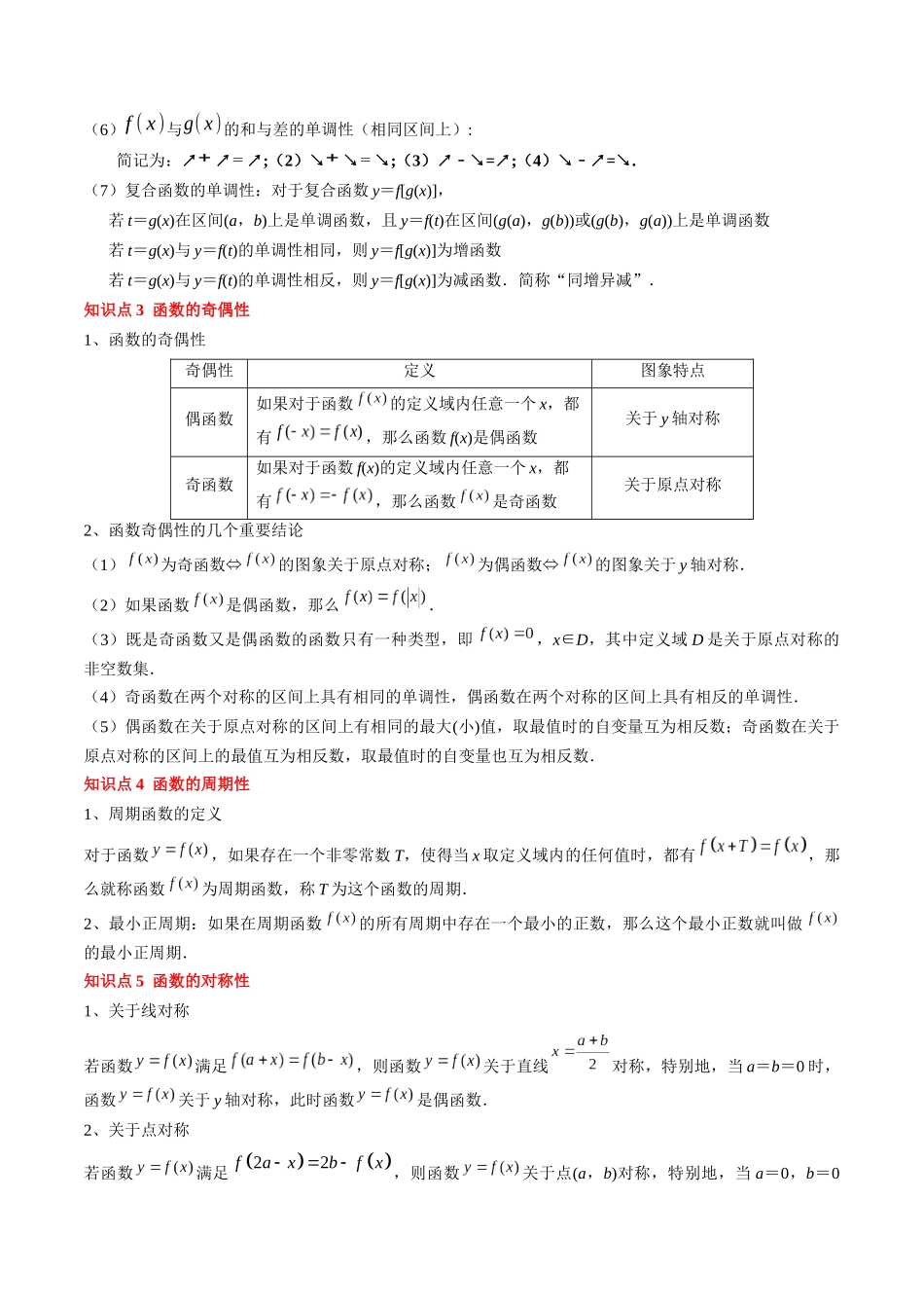 专题03 函数的概念与性质（5知识点+4重难点+5方法技巧+5易错易混）（学生版）.docx_第3页