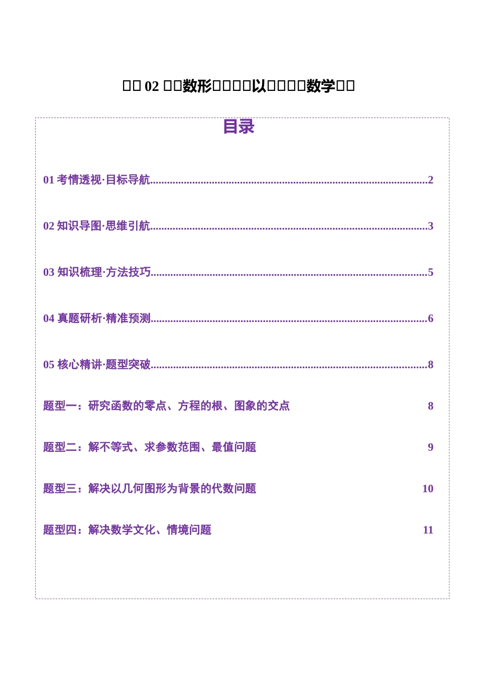 思想02 融合数形结合思维以直观阐释数学关系(学生版).docx_第1页
