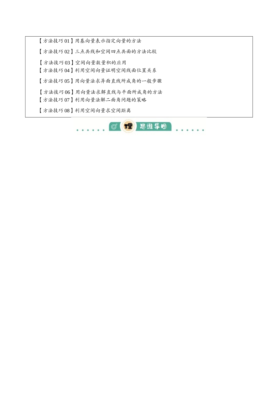 专题02 空间向量与立体几何(知识清单)(学生版).docx_第2页