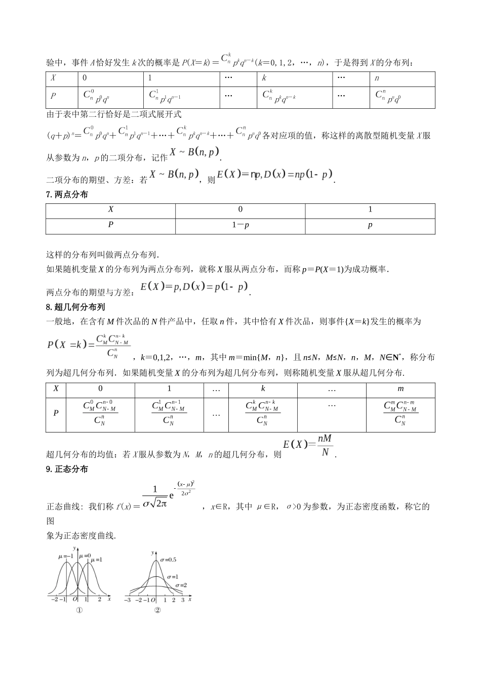 专题02 分布列与其数字特征的应用(解析版).docx_第2页